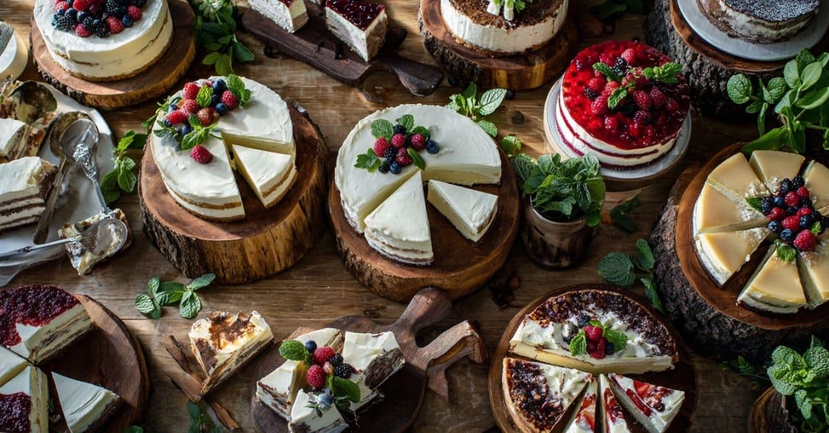 Najsmaczniejsze ciasta bez pieczenia – różnorodne desery bez pieczenia na stole