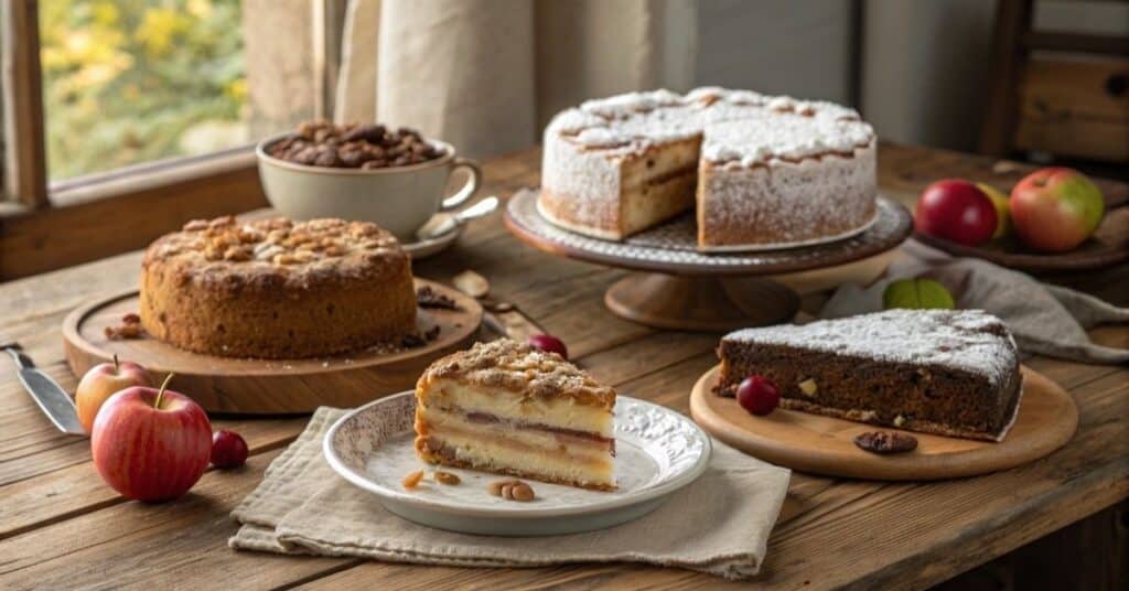 Ciasto bez kremu, domowy wypiek z cukrem pudrem