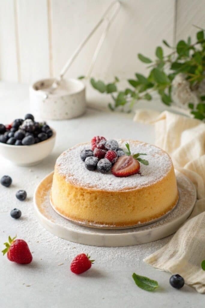 Biszkopt, puszyste ciasto bez kremu