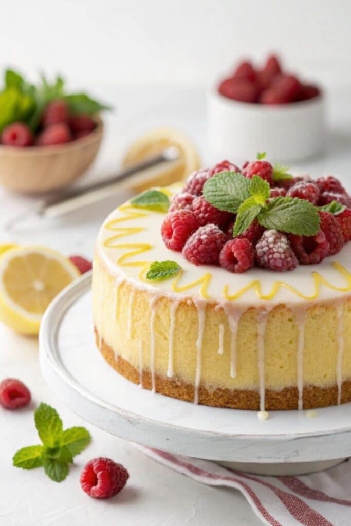 Dekoracje ciasta bez kremu, lukier i owoce