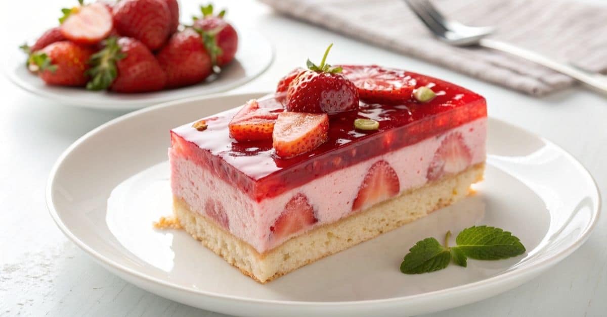 Ciasto z galaretką i truskawkami idealne na każdą okazję