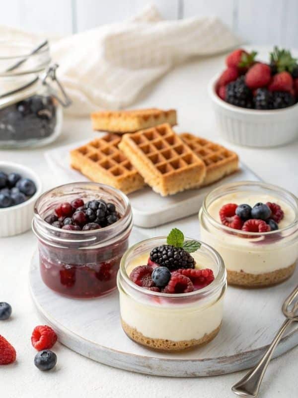 desery dla dzieci mini serniczki i gofry na przyjęcie