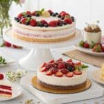 Eleganckie ciasta imieninowe w dekoracyjnej aranżacji