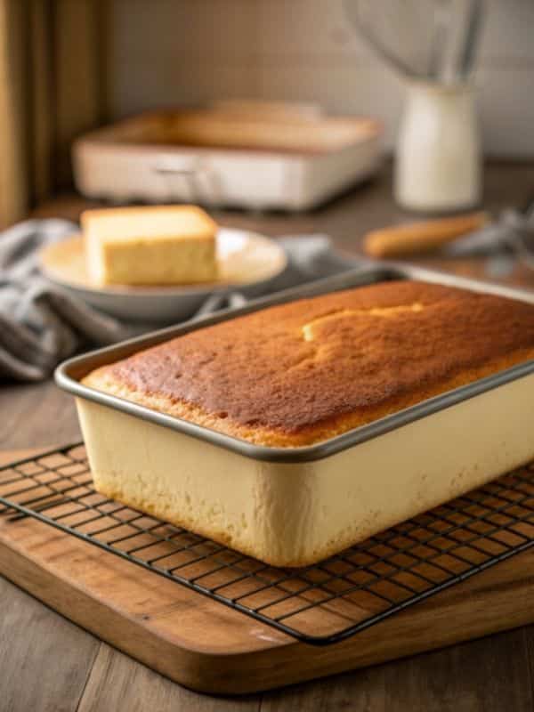 Ciasto na urodziny w formie przed podaniem