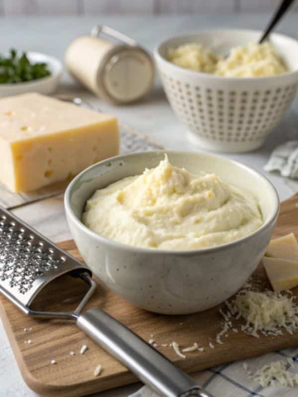 masa serowa sernik Thermomix w trakcie mieszania