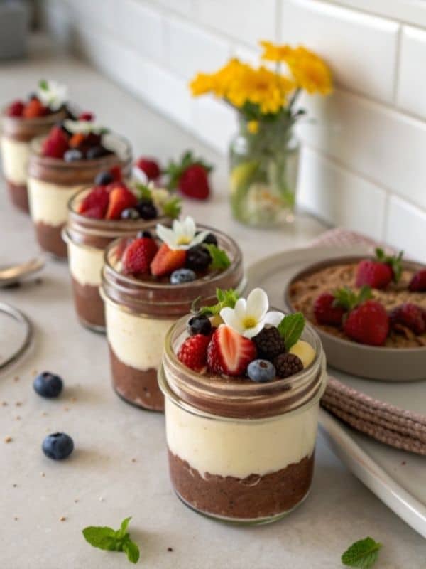 Przygotowanie monoporcji ciasta imieninowego do pracy