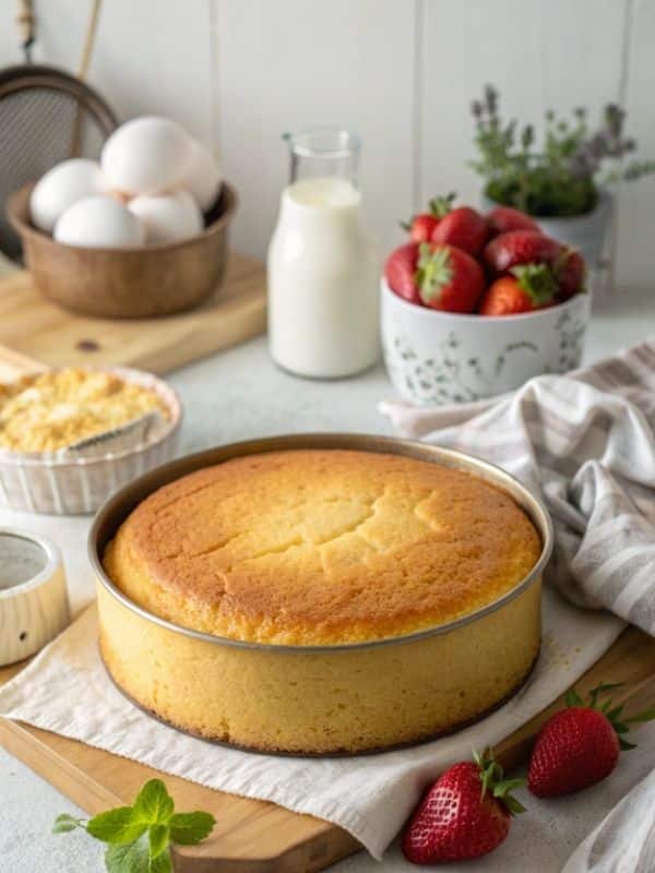 ciasto na imieniny po upieczeniu w formie