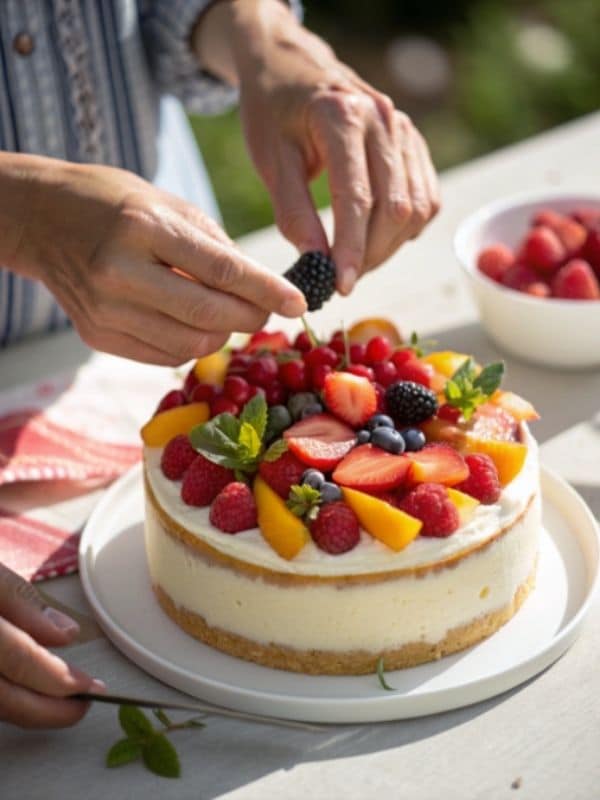 Dekorowanie ciasta na urodziny owocami