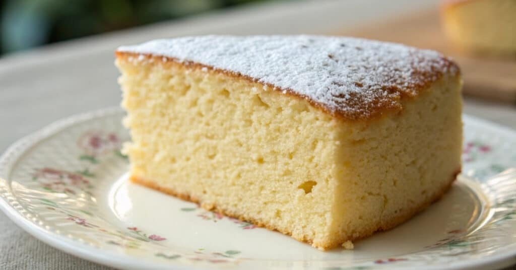 Bardzo szybkie ciasto z niczego upieczone w prostokątnej formie, domowy wypiek