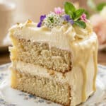 Krem śmietankowy do tortu bez mascarpone w misce, przygotowany z ubitej śmietanki i idealny do przekładania oraz dekoracji ciast