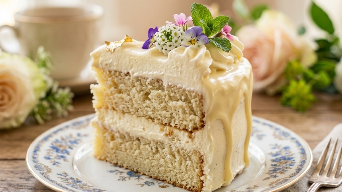 Krem śmietankowy do tortu bez mascarpone w misce, przygotowany z ubitej śmietanki i idealny do przekładania oraz dekoracji ciast